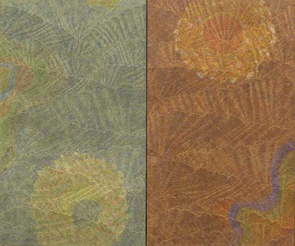 第61回光陽展　委員　市谷 實 　いずこへ　油彩　(F130)