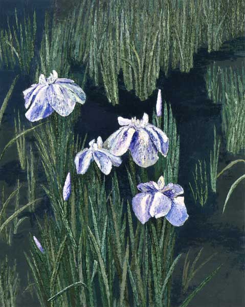 第61回光陽展　委員　江幡 芳明 　水辺に舞ふ　油彩　(F100)