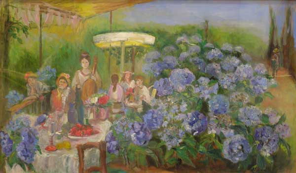 第61回光陽展　委員　廣安 芳子 　紫陽花の頃　油彩　(M100)