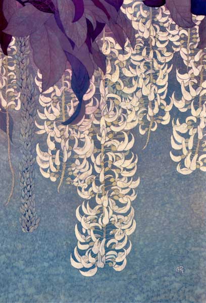 2013年4月　第61回光陽展　会員秀作賞：黄地 昭代　揺れる　（染色） P100