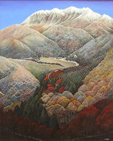 2013年4月　第61回光陽展　会友秀作賞：宮本 祐壯　伯耆秋冬　（油彩） F100