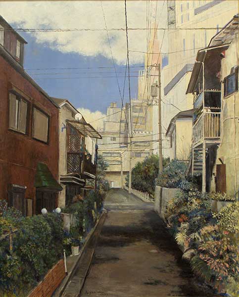 2014年4月　第62回光陽展　委員　山田 敬三　　代々木風景　（油彩）  F100