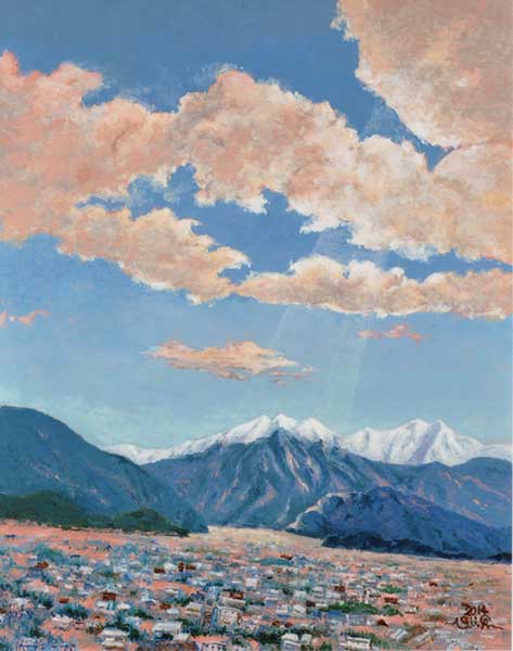 2014年4月　第62回光陽展　名誉委員　宮崎 愿　　晴れるや　（油彩）  F100