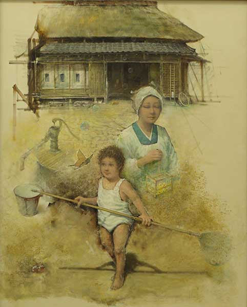2014年4月　第62回光陽展　今井繁三郎賞　松本 肇　[ 会員 ]　遠い日の記憶　（油彩） F100