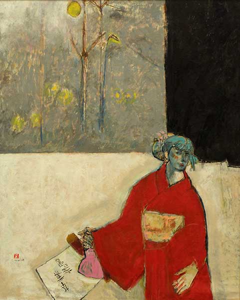 2015年4月　第63回光陽展　委員　石田 角夫　　卒業　（油彩） F100