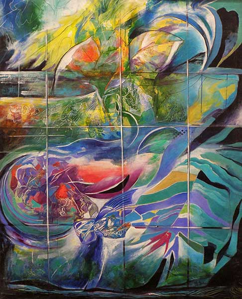 2015年4月　第63回光陽展　委員　吉永 ます子　　白い夜明け　（油彩） F100