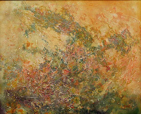 2015年4月　第63回光陽展　損保ジャパン日本興亜美術財団　渡辺 敏子　[ 会員 ]　曼珠沙華　（油彩） F100