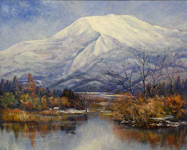 2015年4月　第63回光陽展　会友奨励賞　土岐 利惠子　[ 会友 ]　冬の伊吹　（油彩） F100