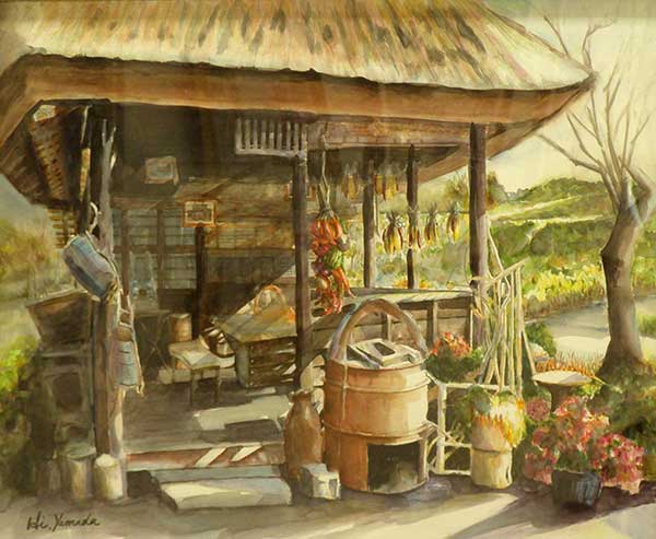 2015年4月　第63回光陽展　山田 博子　[ 一般 ]　光の中で（忍野八海）　（水彩） F50