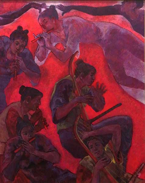 2016年4月　第64回光陽展　委員　加藤 哲英　　天平の富　（油彩）　F100