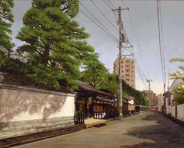2016年4月　第64回光陽展　会員秀作賞　小林 晋一　[ 会員 ]　柳都新潟白壁通り　（油彩） F100