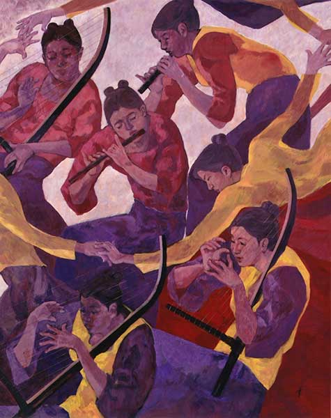 2017年4月　第65回記念 光陽展　委員　加藤   哲英　　天平の陰　（油彩）　F100