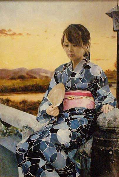 2017年4月　第65回記念光陽展　新人記念賞　池田 清一　[ 一般 ]　憂つろい　（油彩） P60