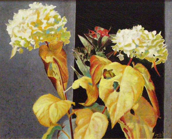 2017年4月　第65回記念光陽展　新人奨励賞　繁村 敬子　［ 一般 ]　晩秋　（油彩）F40