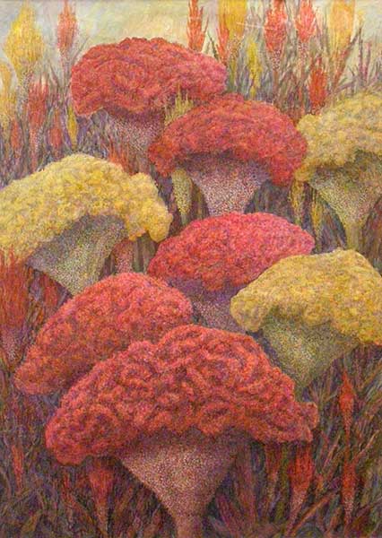 2017年4月　第65回記念光陽展　新人奨励賞　村上 陽子　［ 一般 ]　鶏頭　（水彩）変50