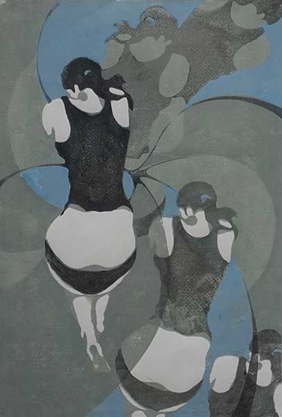 2018年4月　第66回光陽展　新人奨励賞　島村 喜作　[一般]　　時　（版画）変8