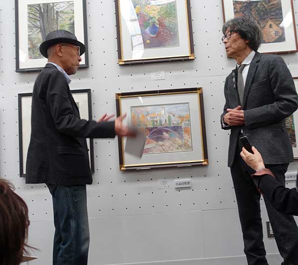 第66回光陽展・写真集・ギャラリートーク：小品佳作賞（塩野 紀昭氏）の作品解説風景