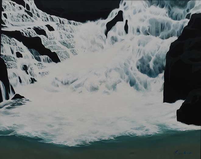 2019年4月　第67回 光陽展　委員　鈴木 幸夫　　渓流　（油）　F100