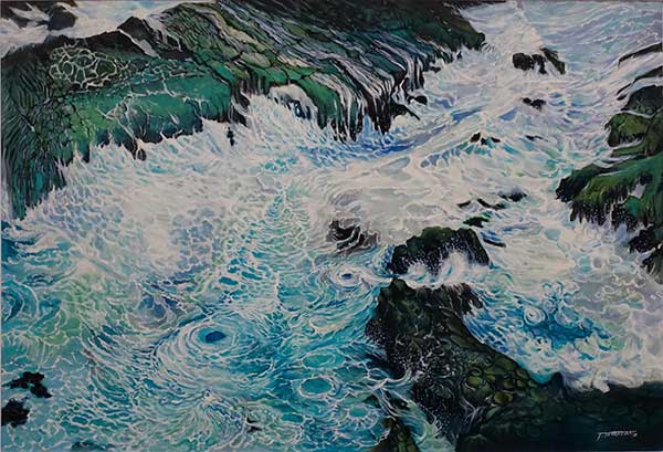 2019年4月　第67回光陽展　新人奨励賞　　田中舘 隆雄　[ 一般 ]　鎮魂のうたが聞こえる　（油） P100