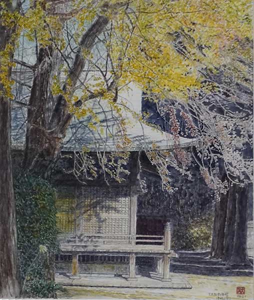 2019年4月　第67回光陽展　小品優秀賞　市川義耿　秋陽　（水）F8