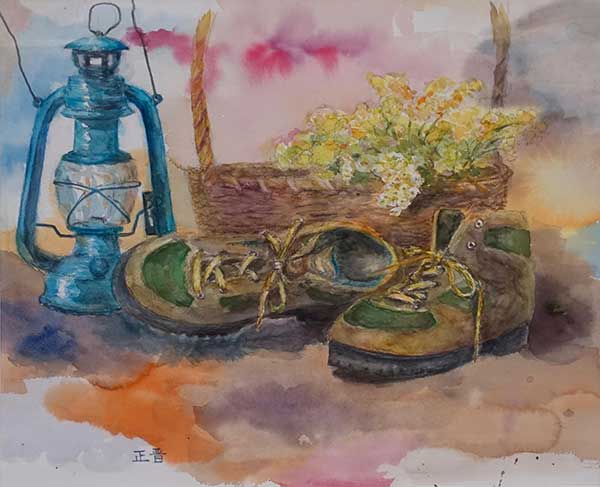 2019年4月　第67回光陽展　小品努力賞　池田 正晋　[小品部門]　　静物　（水彩）F8