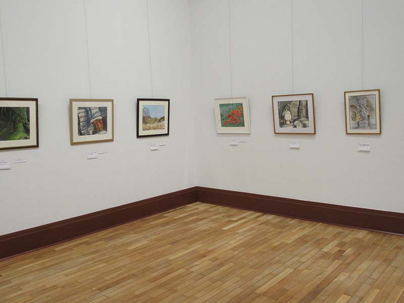 第68回光陽展　京都準本展　会場6室・小品コーナーの展示風景