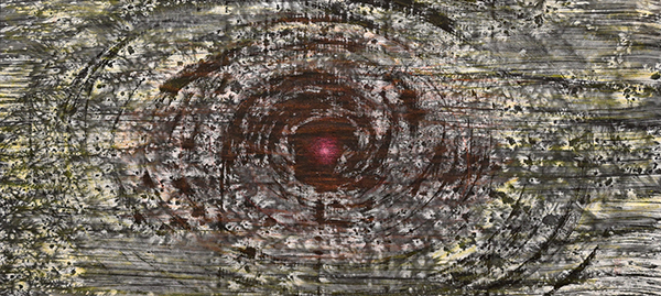 2021年4月　第69回 光陽展　坪井 保男　（ﾂﾎﾞｲ ﾔｽｵ）　　超新星爆発　（水）　変60