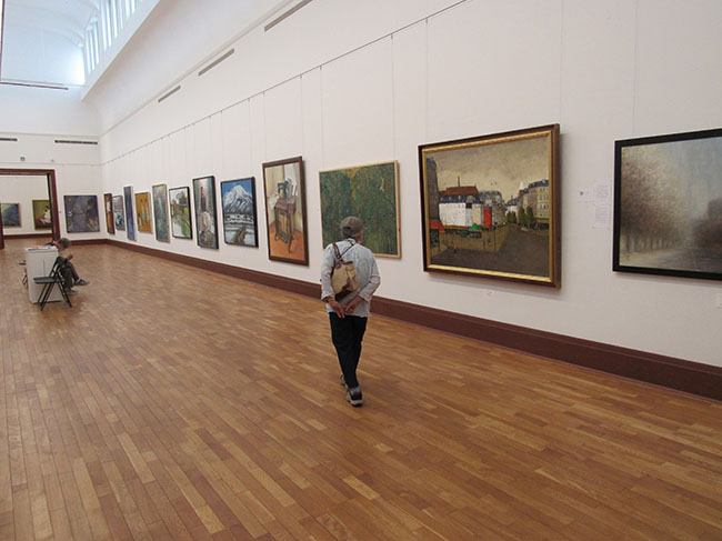 第72回光陽展　京都準本展　会場１室の展示風景